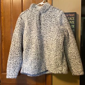 Speckled Sherpa 3/4 zip up | M